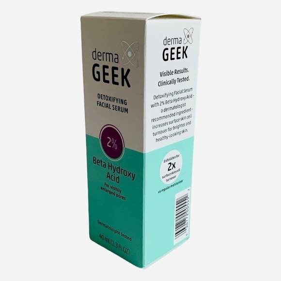 Derma GEEK Detox Facial SERUM 2% Beta Hydroxy Acid For Visibly Enlarged Pores - Picture 3 of 5